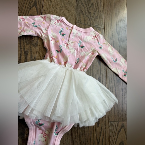 Rock Your Baby Pink Floral Dress with Cream Tulle Skirt 6-9 months EUC - Picture 8 of 9